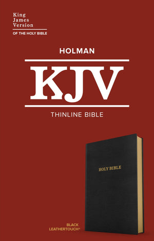 KJV Thinline Bible (Black, LeatherTouch) by Bible