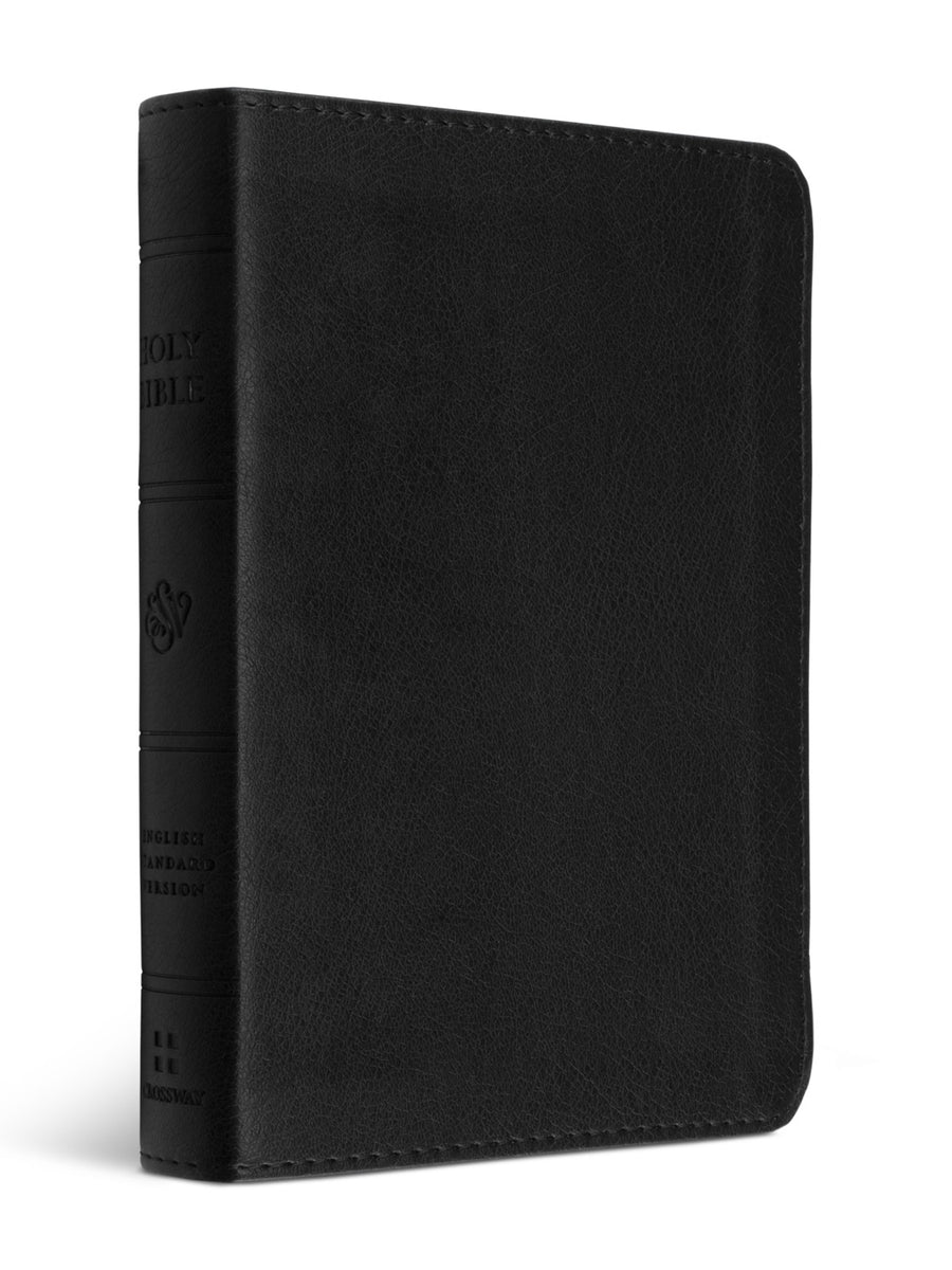 ESV Large Print Compact Bible, Red Letter (TruTone, Black) by