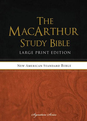 NASB Macarthur Study Bible Large Print by Bible (9781418542269) Reformers Bookshop