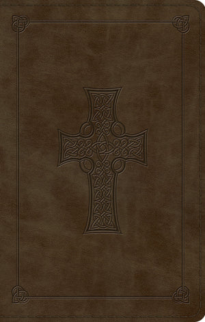 ESV Premium Gift Bible (TruTone, Olive, Celtic Cross Design) by ESV (9781433548277) Reformers Bookshop