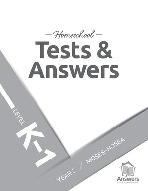 ABC Homeschool: K-1 Tests and Answers (Year 2)