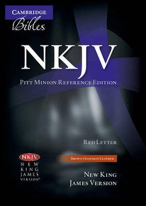 NKJV Pitt Minion Reference Bible (Brown Goatskin Leather, Red-letter Text)