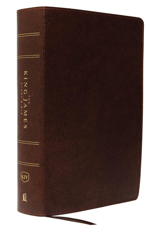 KJV The King James Study Bible, Red Letter, Full-Color Edition (Bonded Leather, Brown) by Bible