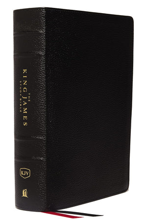 KJV The King James Study Bible, Red Letter, Full-Color Edition (Genuine Leather, Black) by Bible