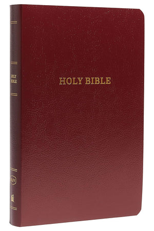 KJV Gift and Award Bible, Red Letter Edition, Comfort Print (Softcover, Burgundy) by Bible