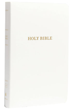 KJV Gift and Award Bible, Red Letter Edition, Comfort Print (Softcover, White) by Bible