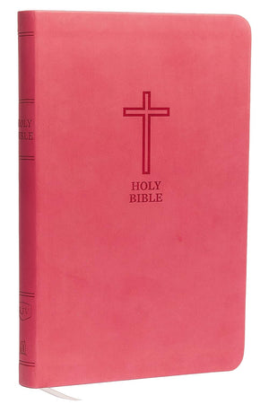 KJV Value Thinline Bible, Red Letter Edition, Comfort Print (Leathersoft, Pink) by Bible