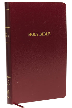 KJV Thinline Reference Bible, Red Letter Edition, Comfort Print (Leatherflex, Burgundy) by Bible
