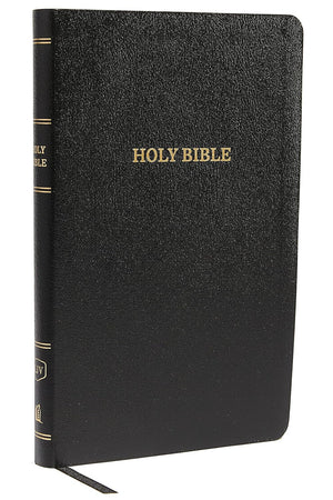 KJV Thinline Reference Bible, Red Letter Edition, Comfort Print (Bonded Leather, Black) by Bible