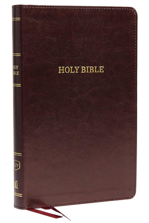 KJV Deluxe Thinline Reference Bible, Red Letter Edition, Comfort Print (Leathersoft, Burgundy) by Bible