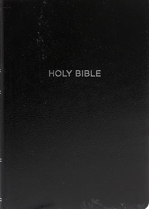 NKJV Reference Bible, Center-Column Giant Print, Red Letter Edition, Comfort Print (Leatherflex, Black)
