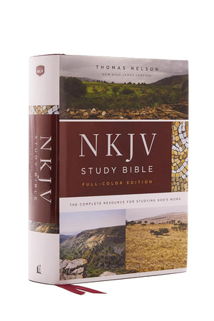 NKJV Study Bible, Full-Color, Comfort Print: The Complete Resource for Studying God’s Word (Hardcover, Burgundy) by Bible