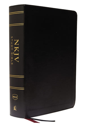 NKJV Study Bible, Full-Color, Comfort Print: The Complete Resource for Studying God’s Word (Leathersoft, Black) by Bible