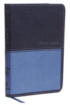KJV Value Thinline Bible, Compact, Red Letter, Comfort Print (Leathersoft, Blue) by Bible
