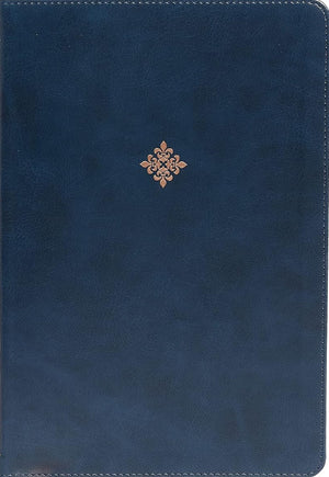 NKJV Super Giant Print Reference Bible, Red Letter, Comfort Print (Leathersoft, Blue)