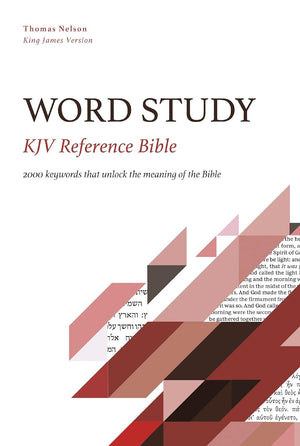 KJV Word Study Reference Bible, Red Letter, Comfort Print (Hardcover) by Bible