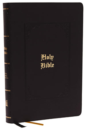 KJV Holy Bible, Large Print, Center-Column Reference Bible, Comfort Print (Leathersoft, Black) by Bible