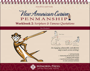 New American Cursive 2:  Scripture & Famous Quotations, Fourth Edition by Iris Hatfield