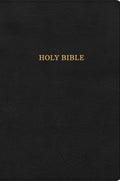 KJV Large Print Thinline Bible (Black, LeatherTouch) by Bible