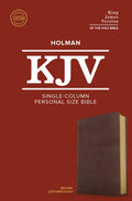 KJV Single-Column Personal Size Bible (Brown, LeatherTouch) by Bible