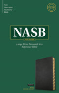 NASB Large Print Personal Size Reference Bible (Black, Genuine Leather, Indexed) by Bible