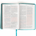 NASB Large Print Personal Size Reference Bible (Teal, LeatherTouch) by Bible