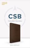 CSB Thinline Bible, Value Edition (LeatherTouch, Brown) by CSB Bibles by Holman