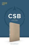 CSB Thinline Bible (LeatherTouch, Gold) by CSB Bibles by Holman