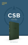 CSB Thinline Bible (LeatherTouch, Olive) by CSB Bibles by Holman
