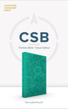 CSB Thinline Bible, Value Edition (LeatherTouch, Teal) by CSB Bibles by Holman
