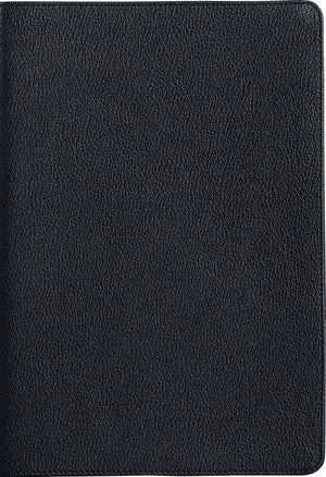 KJV Large Print Thinline Bible (Black, Genuine Leather, Indexed) by Bible