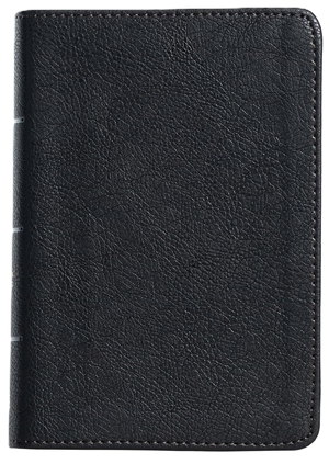 CSB Large Print Compact Reference Bible (LeatherTouch, Black)
