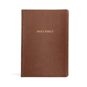 KJV Large Print Thinline Bible, Value Edition (Brown, LeatherTouch) by Bible