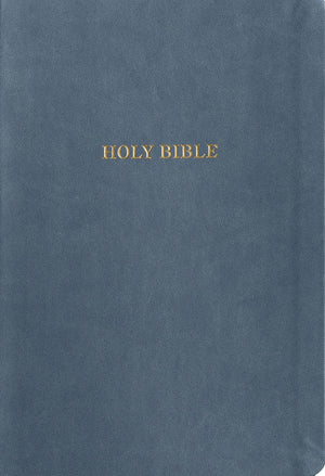 KJV Large Print Thinline Bible, Value Edition (Slate, Leathertouch) by Bible
