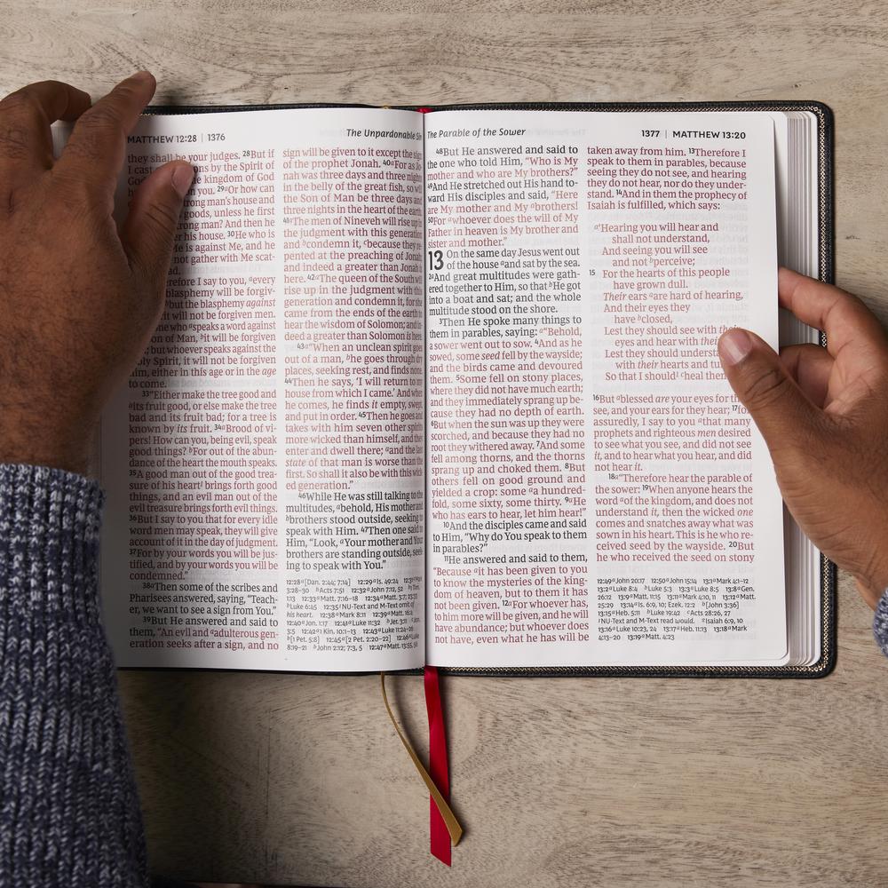 NKJV Super Giant Print Reference Bible, Red Letter, Comfort Print ...