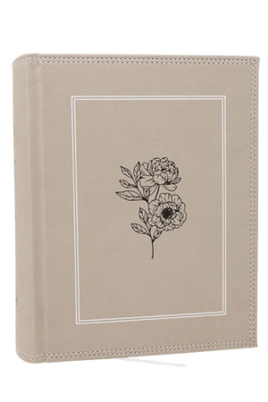 NKJV Journal the Word Bible, Red Letter Edition, Comfort Print (Hardcover, Stone)