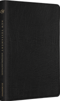 ESV New Testament with Psalms and Proverbs (Genuine Leather, Black) by ESV