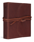 ESV Journaling Study Bible (Natural Leather, Brown, Flap with Strap) by ESV