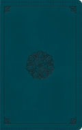 ESV Large Print Personal Size Bible: TruTone®, Deep Teal, Emblem Design