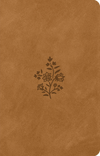 ESV Premium Gift Bible: TruTone®, Nubuck Caramel, Wildflower Design