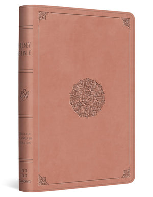 ESV Compact Bible (TruTone, Blush Rose, Emblem Design) by ESV