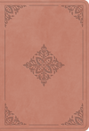 ESV Value Large Print Compact Bible (TruTone, Blush Rose, Fleur-de-lis Design) by ESV