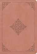 ESV Value Large Print Compact Bible (TruTone, Blush Rose, Fleur-de-lis Design) by ESV