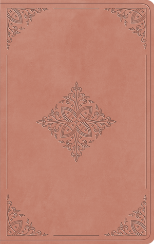 ESV Large Print Value Thinline Bible (TruTone, Blush Rose, Fleur-de-lis Design)