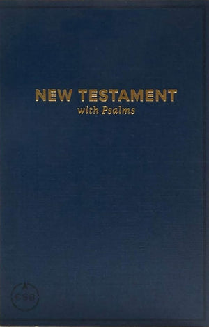 CSB Pocket New Testament with Psalms, Navy Trade Paper