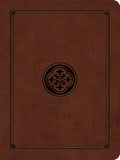 KJV Wide Margin Bible, Filament-Enabled Edition (LeatherLike, Dark Brown Medallion, Red Letter) by Bible