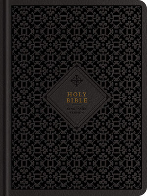 KJV Wide Margin Bible, Filament-Enabled Edition (LeatherLike Hardcover, Ornate Tile Black, Red Letter) by Bible