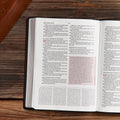 KJV Spurgeon Study Bible (Black, Genuine Leather) by Bible