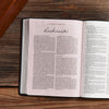 KJV Spurgeon Study Bible (Black, Genuine Leather) by Bible