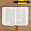 KJV Large Print Compact Reference Bible (Black, LeatherTouch) by Bible